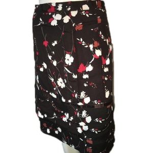 Anne Klein Skirt Floral Size 12 (SKU 00009…